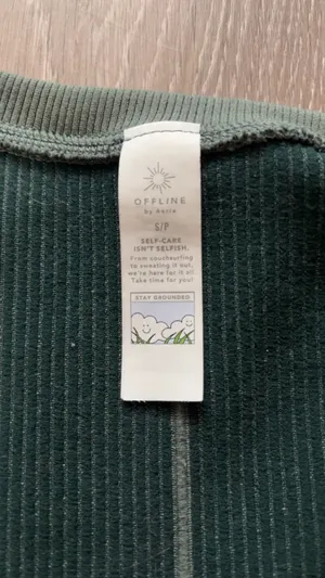 Aerie Offline Corset T-Shirt Ribbed thumbnail 3
