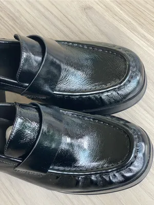 Steve Madden Black Patent Loafers for Women thumbnail 7
