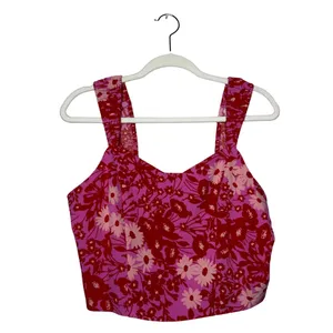 Sugarlips Lover Girl Shania Bustier Cropped Top Size Large Pink Red Sz L New thumbnail 2