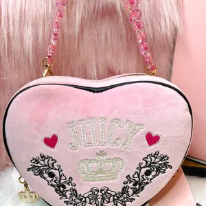 New Juicy Couture Retro Chic Heart Crossbody Bag and Heart Iridescent Chain thumbnail 4