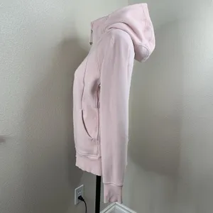 Lululemon Scuba Light Pink Full Zip Hoodie Jacket Women’s Sz 10 W4AWMS thumbnail 4
