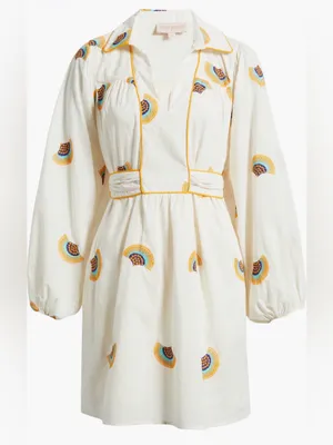 CIEBON Halliday Embroidered Long Sleeve Dress Size Small thumbnail 4