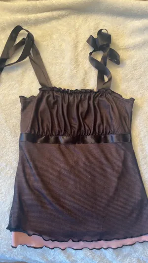 Y2K Pink and Black Tank Multiple Size M thumbnail 1