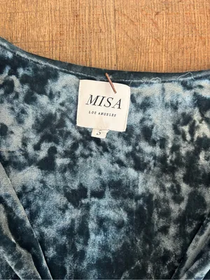 misa los angeles ophelia crushed velvet mini dress thumbnail 5