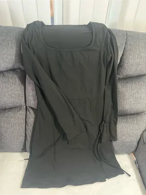 SheIn Black Long Sleeve Scoop Neck Women's Top thumbnail 1