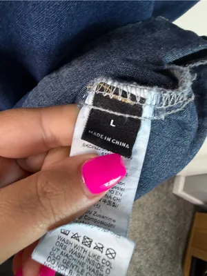 Poselle Denim Open Back Maxi Dress Size L Cotton Blend Sleeveless A-Line Dress thumbnail 9