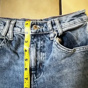 We the Free Risk Taker Jeans Sz 25 Blue Mid Rise Raw Hem Stretch Festival Rodeo thumbnail 8