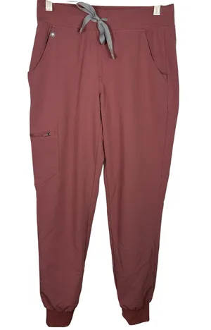 Figs Women's Zamora Jogger Scrub Pants in Mauve W2474 Sz XS thumbnail 1