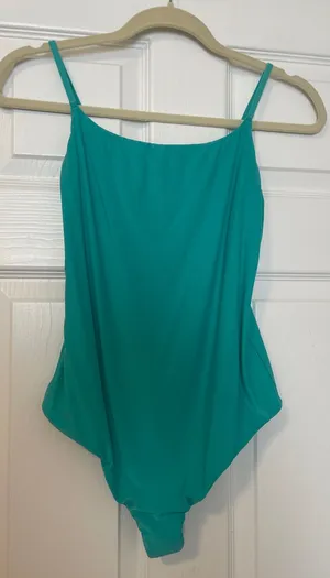Aerie Smoothies Teal Spaghetti Strap Bodysuit thumbnail 1