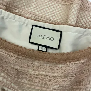 Revolve ALEXIS Finn Lace Off Shoulder Top Blouse Blush Pink Silk Lacey‎ X-Small thumbnail 10