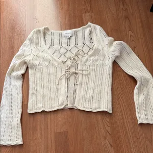Pink Rose Cream Knit Cardigan thumbnail 4