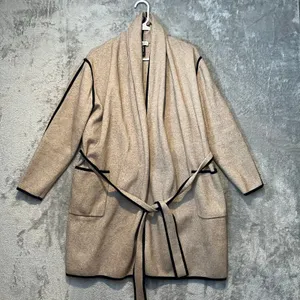 White + Warren Shawl Collar Sweater Coat‎ Large Modern Timeless Chic Effortless thumbnail 1