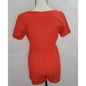 Urban Outfitters - Urban Renewal Remnants Linen‎ Button-Front Romper (NWT) thumbnail 5
