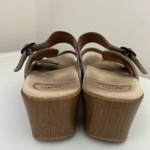 Dansko Sophie Clog Sandals Silver Gray Size 8.5 -9 US 39 EU thumbnail 5