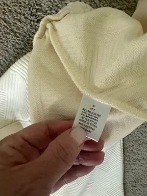 See and Be Seen Cream Wide-Leg Quilted Knit Pants thumbnail 5