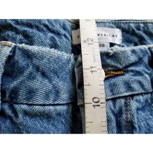 Good American Good Vintage Straight Leg Fray Jeans Indigo Blue Women's Sz 6/28 thumbnail 11