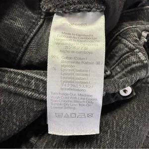 Madewell The Perfect Vintage Wide Leg Jeans 25 Black Acid Wash thumbnail 7