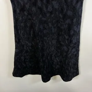 Peruvian Connection Pima Cotton Jacquard Knit Fit‎ and Flare Dress Grey Black S thumbnail 8