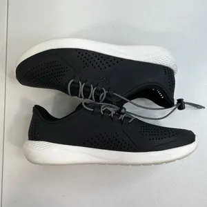 Crocs Sz 9 LiteRide Pacer Lace Up Sneaker Women's Lightweight Black Croslite‎ thumbnail 4