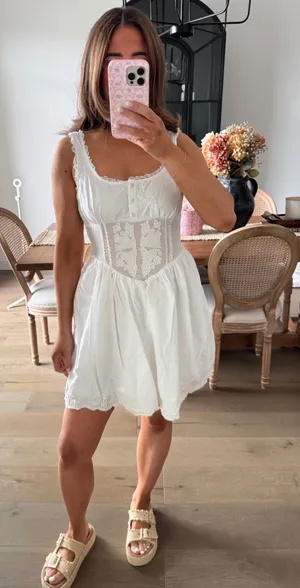 ZARA White Mini Dress thumbnail 1