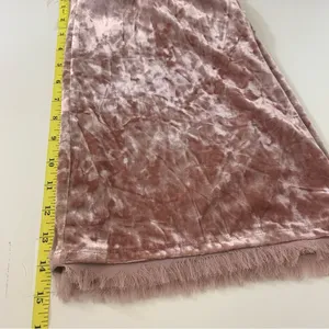 Miami Woman S Romantic Pink Crushed Velvet Croquette Soft Girl Cami Tank‎ Top thumbnail 7