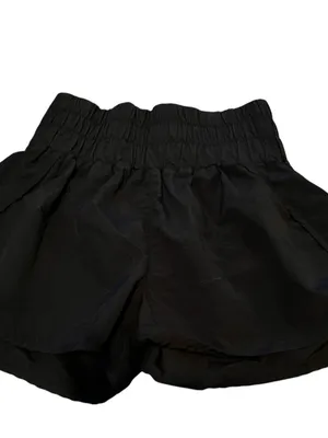 Zenana Outfitters Black Elastic-Waist Athletic Ruffle Shorts thumbnail 6