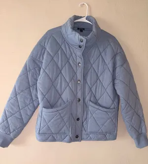 Wild fable blue quilted button jacket L thumbnail 1