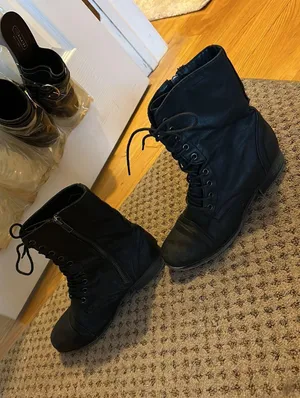 Black Combat Boots thumbnail 3