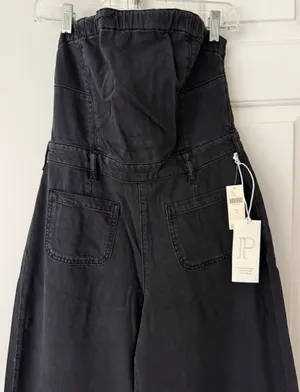 Anthropologie Pilcro Strapless Polished Wide-Leg Denim Jumpsuit, Size 4 thumbnail 8