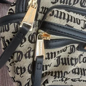 Juicy Couture Black and Cream Logo Backpack thumbnail 3