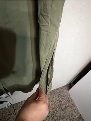Tuckernuck Army Green Shiver Side‎ Slits Cotton Button Down Preppy MIDI Dress thumbnail 6