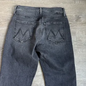 MOTHER High Waisted Hiker Hover Jeans Roadtrip Renegade Black 26 thumbnail 14