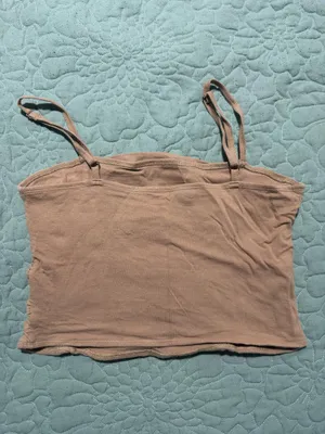 Hollister Brown Ruffle Tank Top thumbnail 4