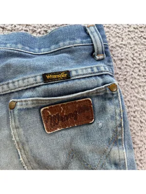 Vintage USA Made Wrangler Denim Jean Shorts Womens 25 High Rise Light Wash Mom thumbnail 5