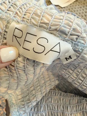RESA Chevy Top in Catalina Print Long‎ Sleeve Smocked size Medium thumbnail 4