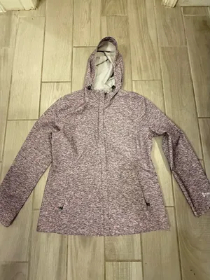 Free Country Heathered Mauve Full-Zip Hooded Utility Jacket thumbnail 2