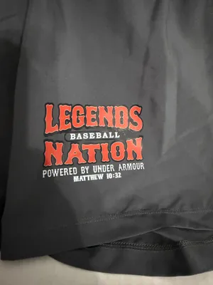 Under Armour Fitted Men’s Athletic Shorts Legends Nation Baseball thumbnail 3