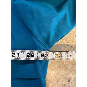Vintage London Fog Teal Blue Trench Coat Rain Jacket Funnel Neck 12 Reg thumbnail 7