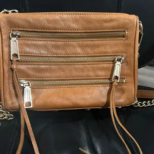 Rebecca Minkoff Tan Leather Crossbody Bag thumbnail 3