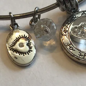 Footnotes Elegant Silver Tone Daughter Charm Bracelet thumbnail 5