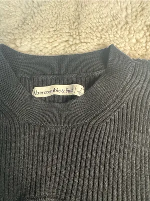 Abercrombie & Fitch Women’s Black Ribbed Sweater Bodysuit thumbnail 3