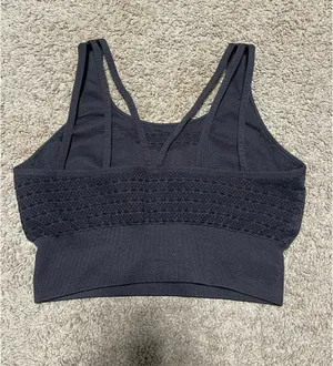Black GYMSHARK Energy Seamless Sports Bra / Crop Top Size M, w. Medium Support thumbnail 2
