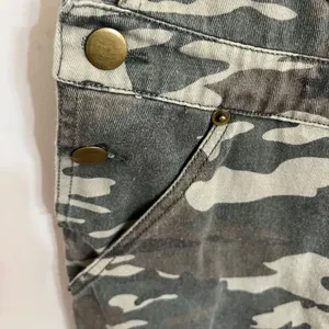 Forever 21 Camo Overall‎ Dress Womens Small Green Camouflage Mini Skirt Pinafore thumbnail 5