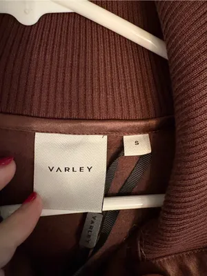 NWT Varley Roselle Half Zip Fleece small Deep Mahogany thumbnail 6