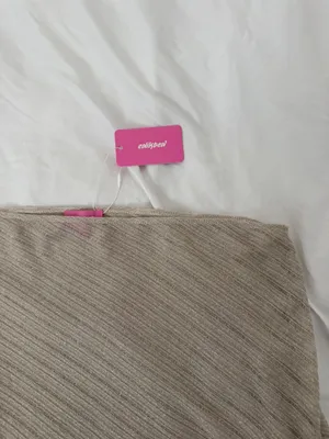 edikted crop poncho cape top size medium details: -NWT -color: beige -semi s thumbnail 3