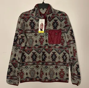 Weatherproof Vintage- NWT Aztec Southwest Printed Fleece Pullover- Size S thumbnail 2
