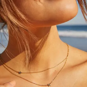 Jennifer Zeuner dainty star double necklace thumbnail 6