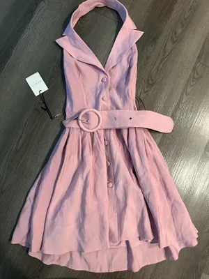 Mabel pink halter mini dress  thumbnail 2
