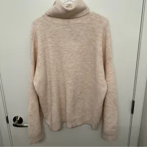 Aspen Wool Blend Light Pink Turtleneck Sweater Size L thumbnail 6
