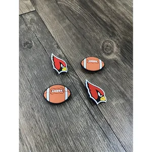 Arizona Cardinals Football Team Charm For Crocs Shoe Charms - 4 Pieces thumbnail 1